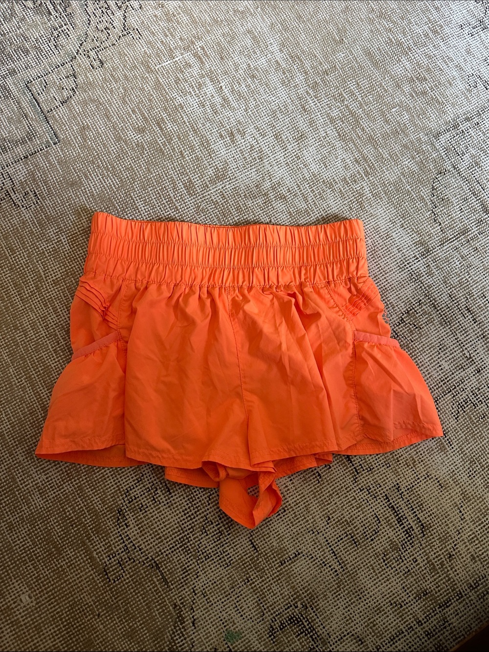 Free people get your flirt on shorts orange